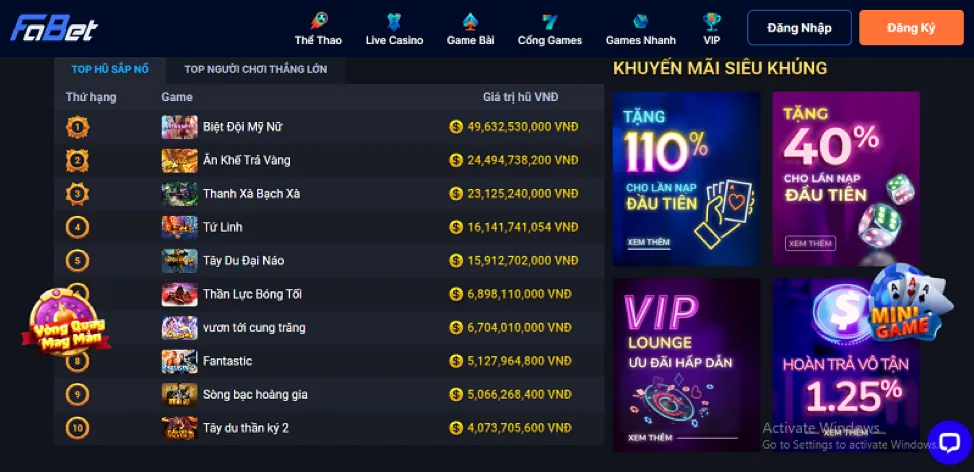 Hoàn trả nạp tiền 66king88 nhà cái